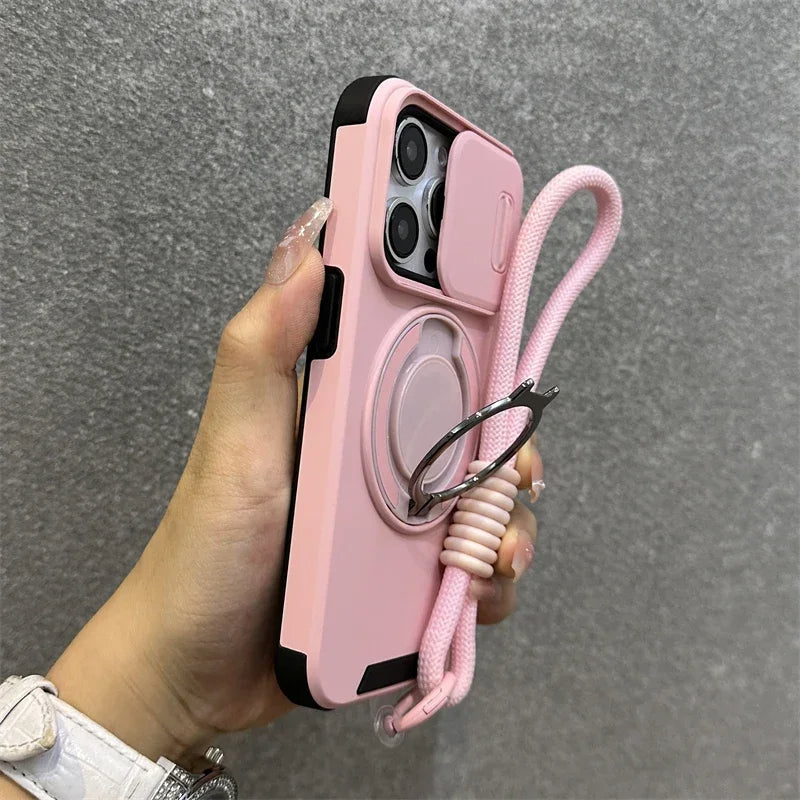 Armor Magnetic Bracket Case for iPhone Trendolya
