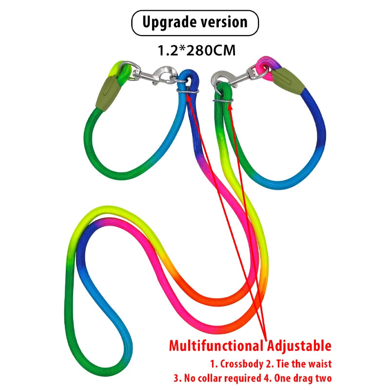Reflective Hands-Free Nylon Leash for Pets Trendolya