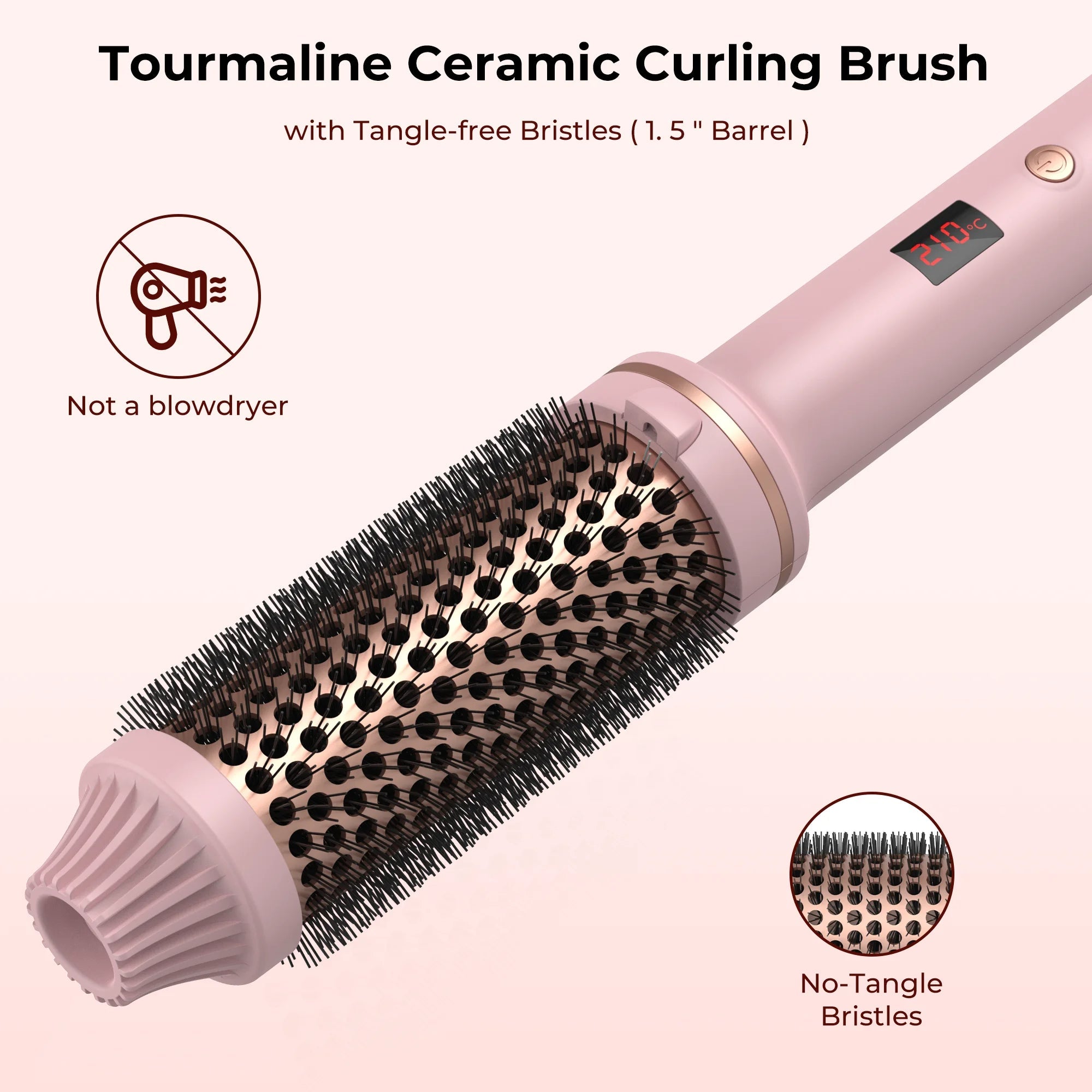 Ceramic Hair Curler Brush Trendolya