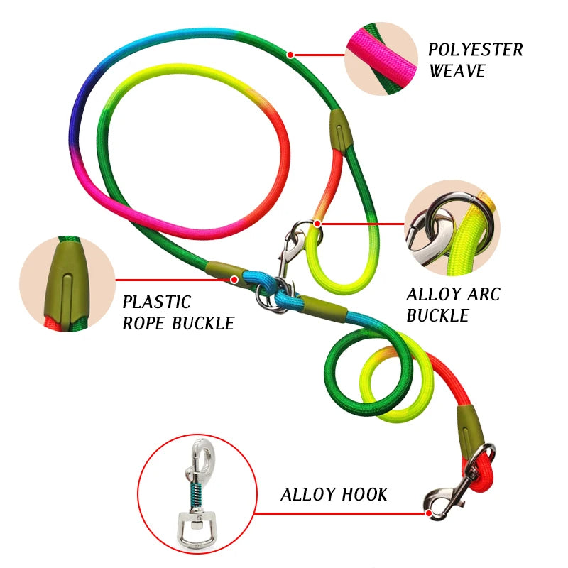 Reflective Hands-Free Nylon Leash for Pets Trendolya