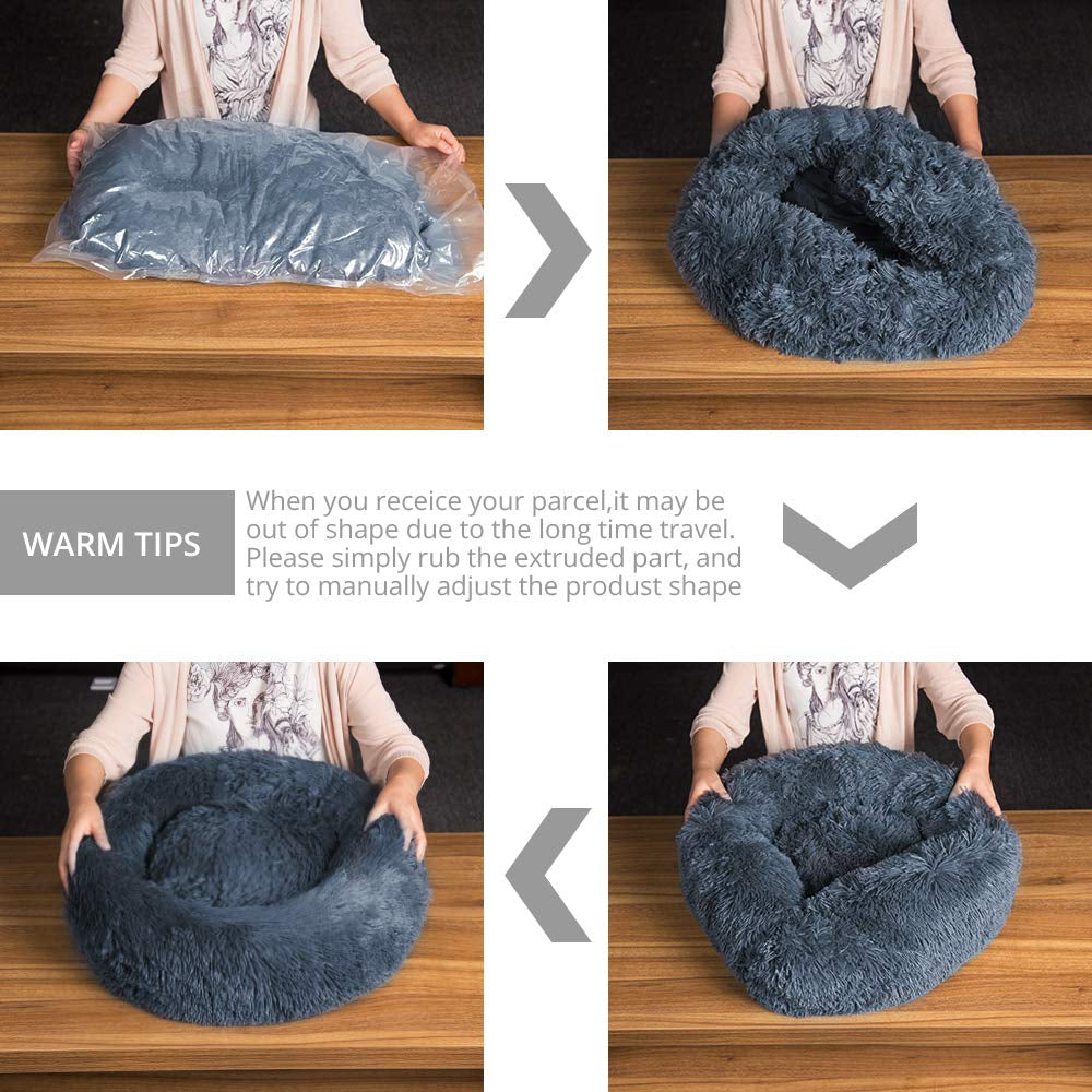 Comfortable Donut Bed for Pets Trendolya