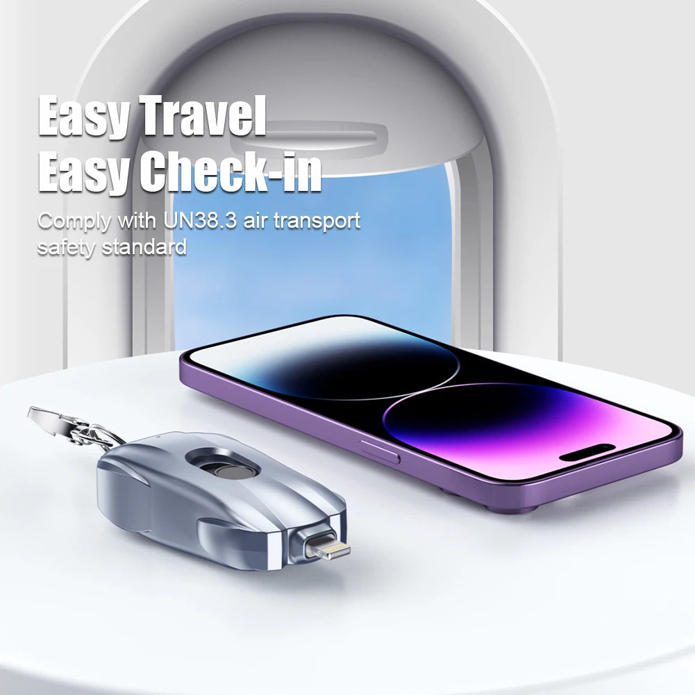 Keychain Portable Emergency Phone Charger Power Bank Trendolya