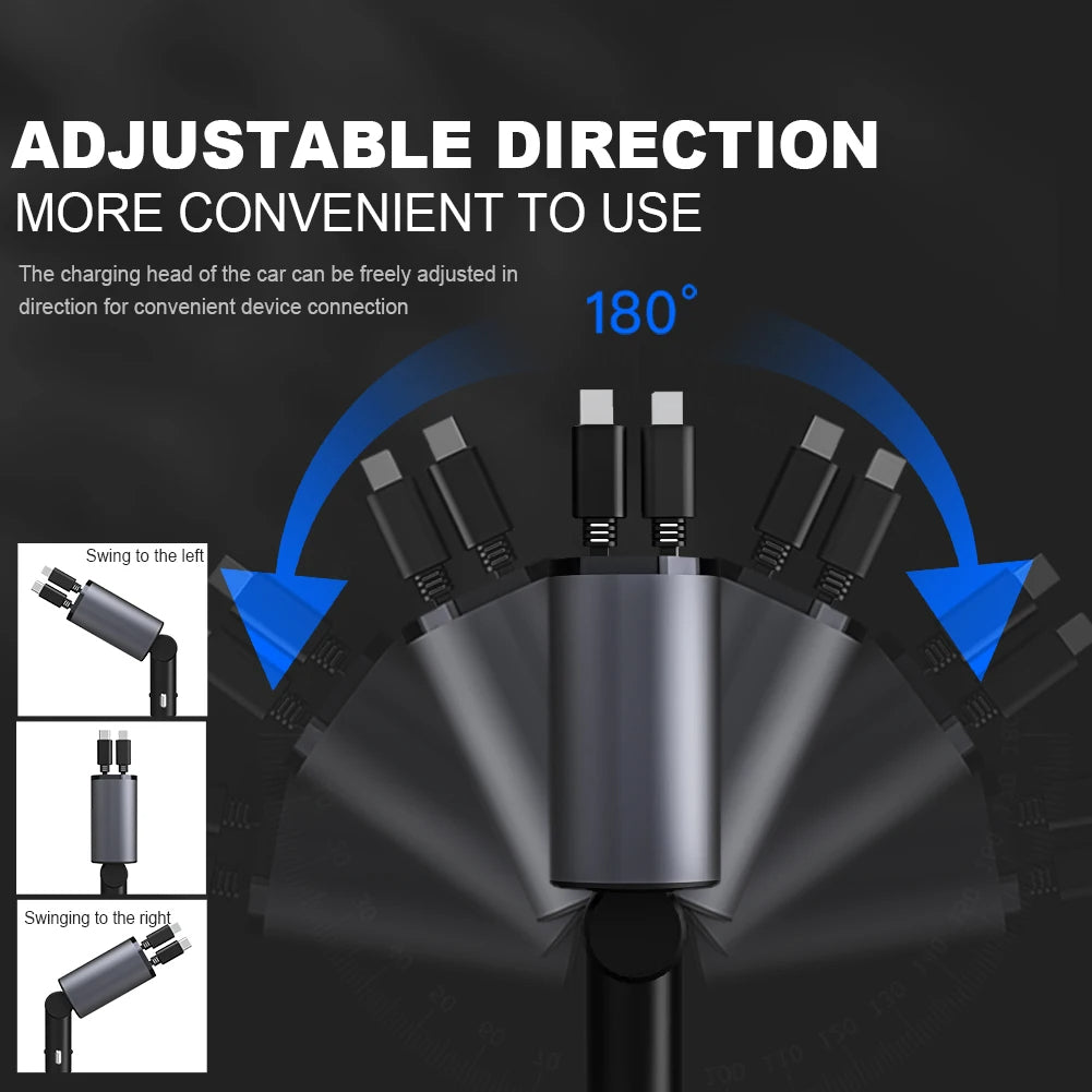 Retractable Car Charger Trendolya