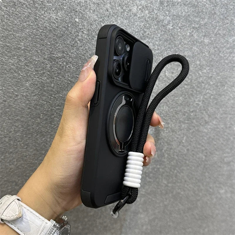 Armor Magnetic Bracket Case for iPhone Trendolya