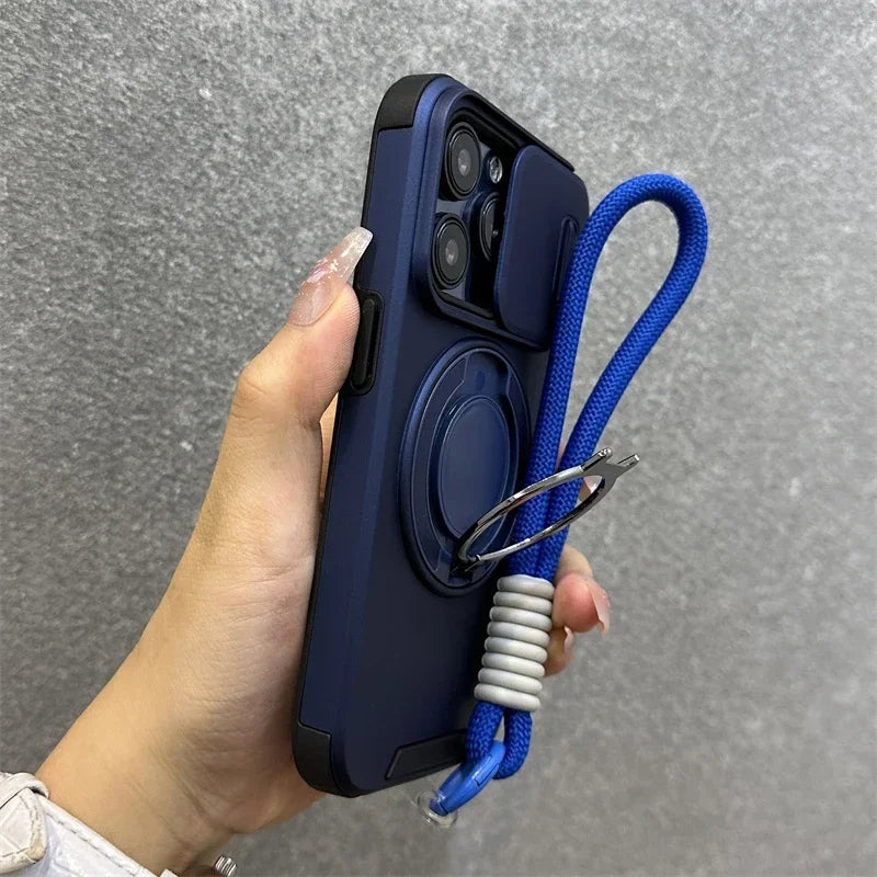 Armor Magnetic Bracket Case for iPhone Trendolya