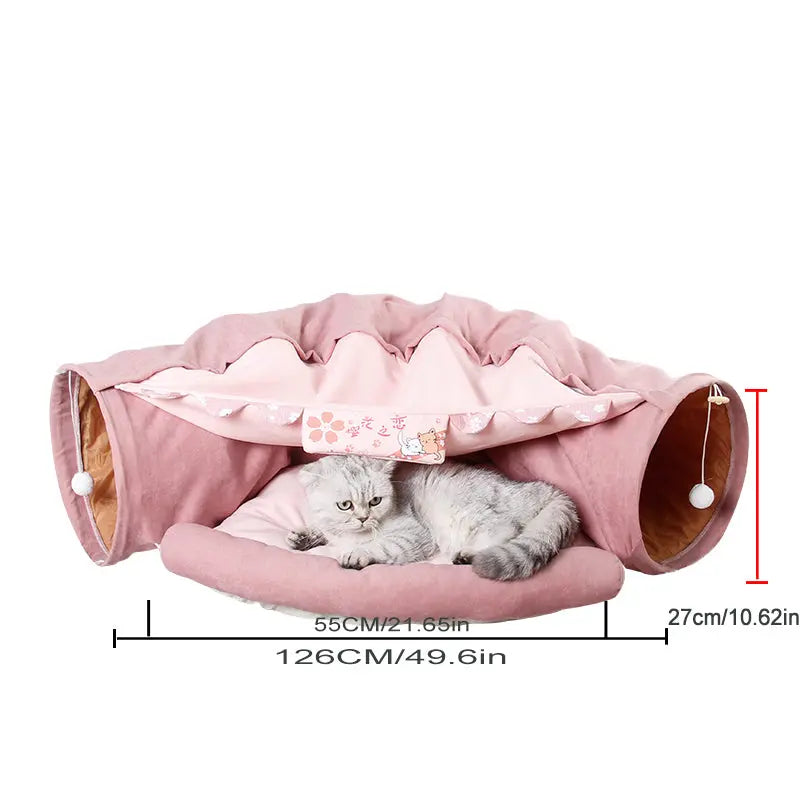 Pet Cats Tunnel Toy Interactive Play Toy Trendolya
