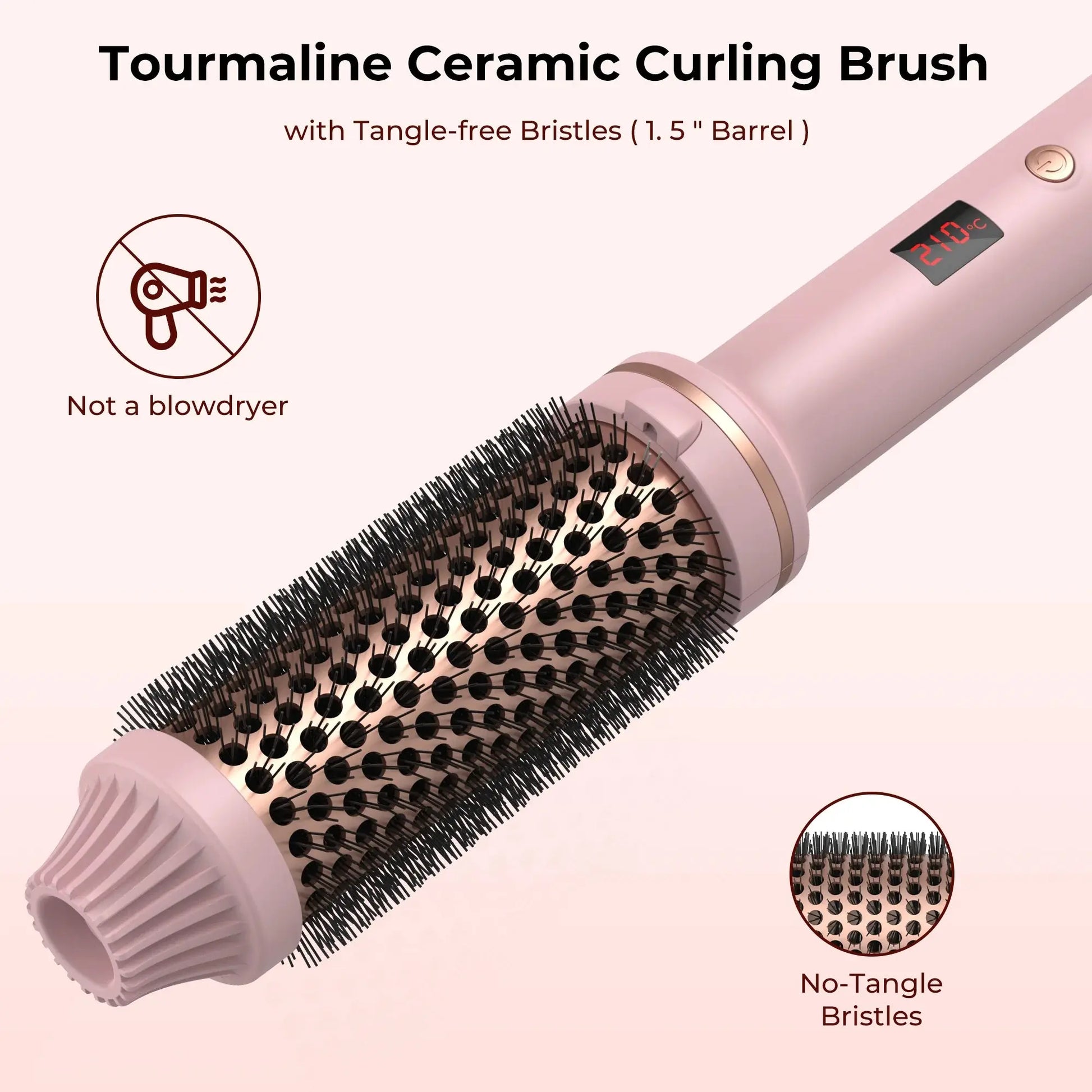 Ceramic Hair Curler Brush Trendolya