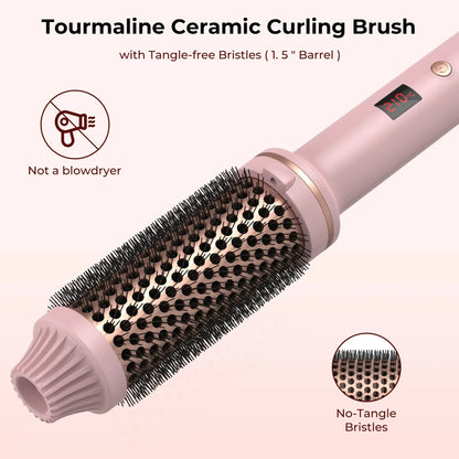 Ceramic Hair Curler Brush Trendolya