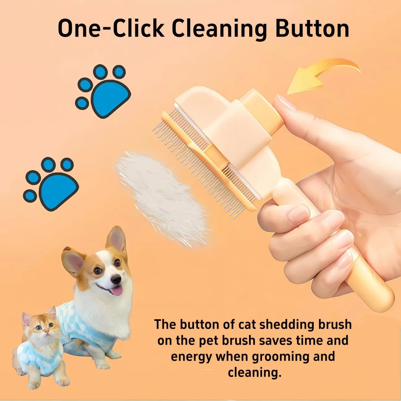 Pet Hair & Flea Comb Trendolya