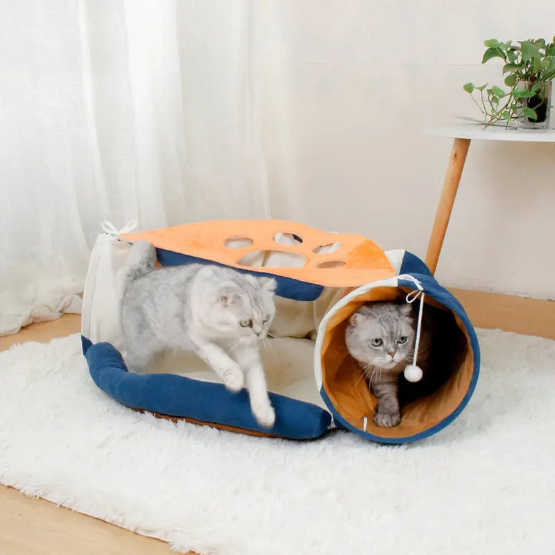 Pet Cats Tunnel Toy Interactive Play Toy Trendolya