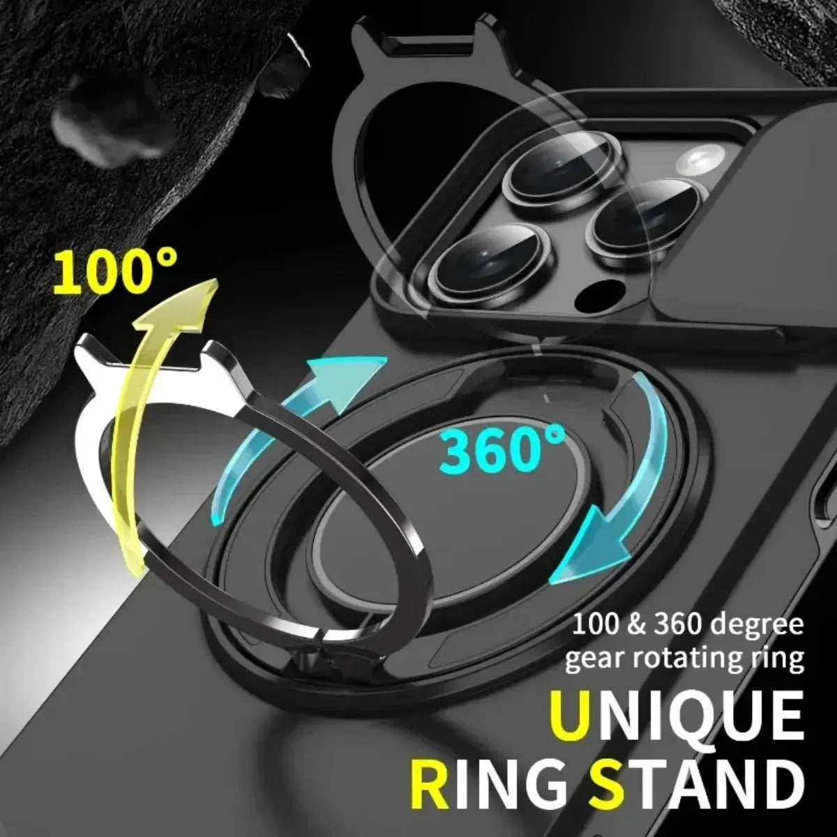 Armor Magnetic Bracket Case for iPhone Trendolya