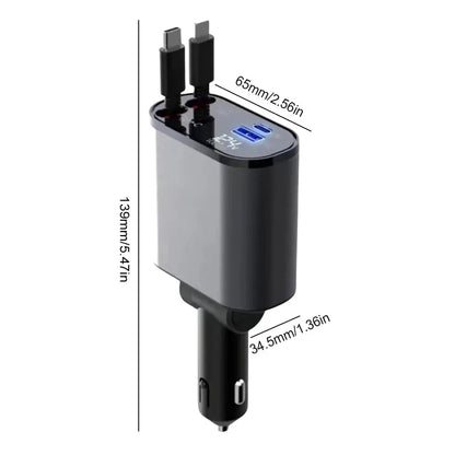 Retractable Car Charger Trendolya