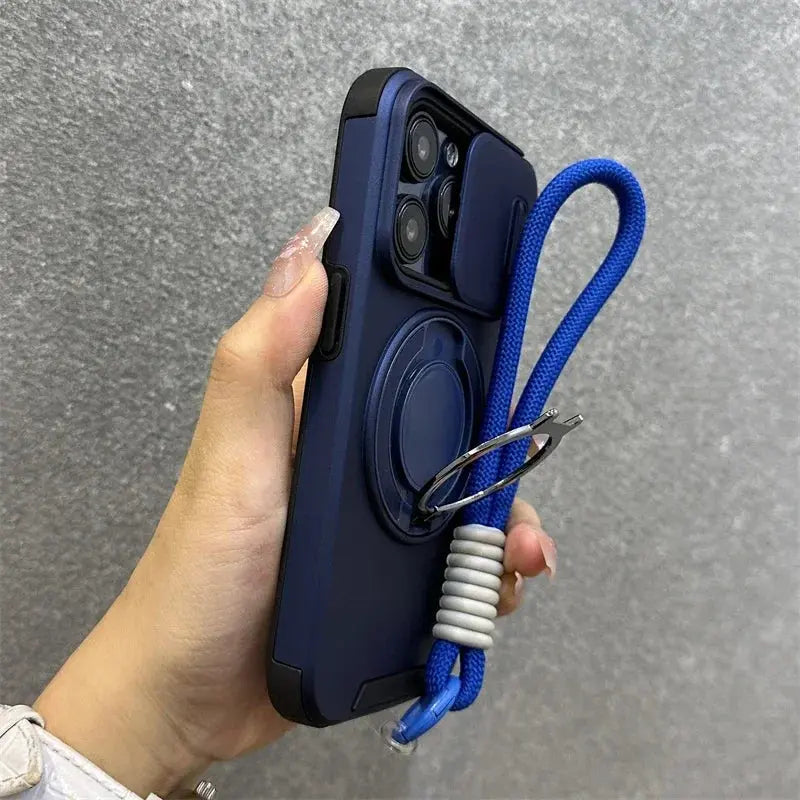 Armor Magnetic Bracket Case for iPhone Trendolya